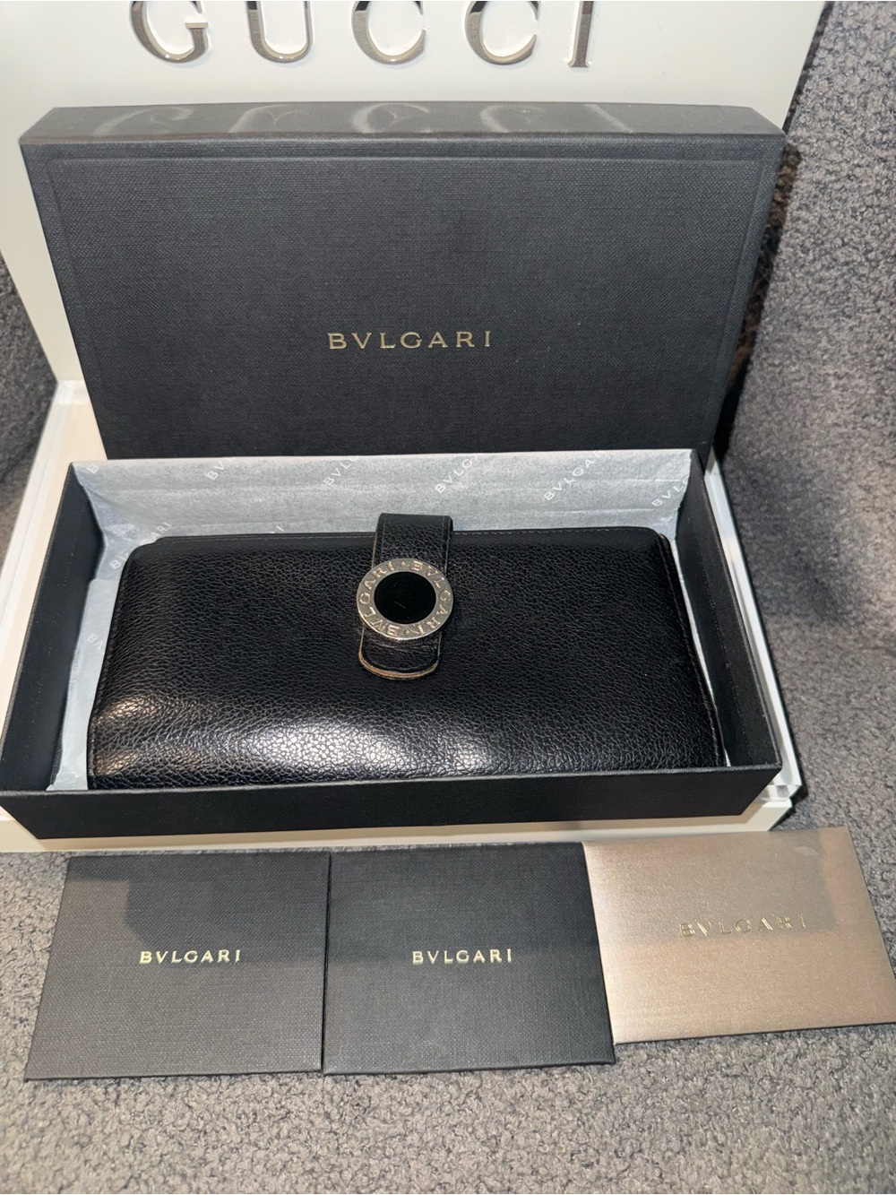 Bvlgari bifold long wallet
